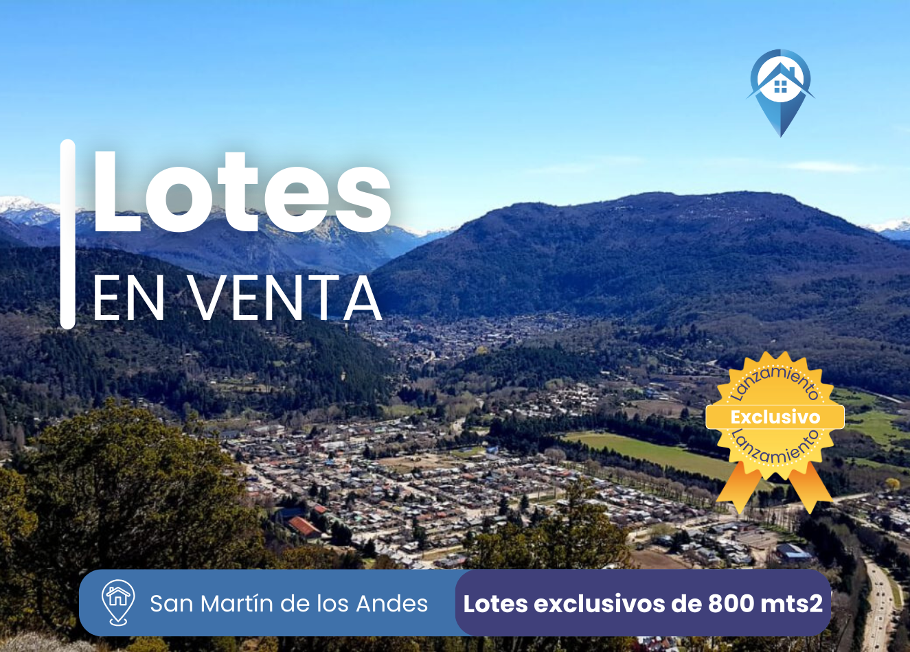 Lotes de 800 mts2 en San Martin de los Andes 