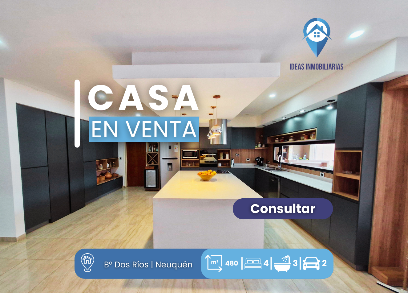 VENTA Exclusiva Casa Gerencial en Barrio Dos Rios, Neuquen 