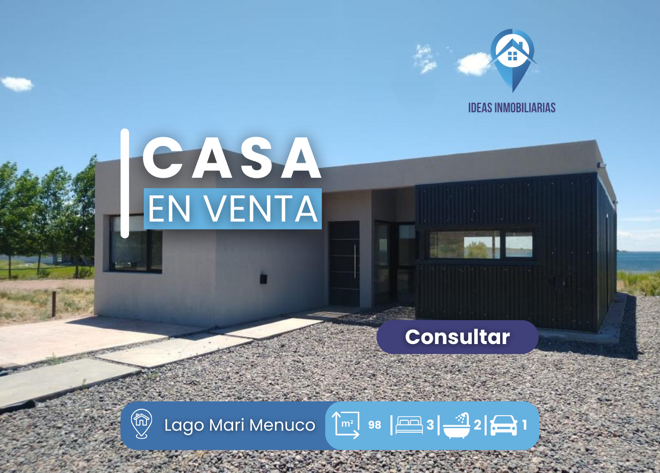 Construccion de casa en el Lago Marimenuco