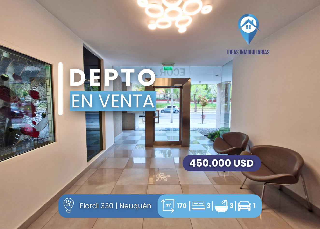 Edificio ECOR: Departamento nivel gerencial en el centro de Neuquen