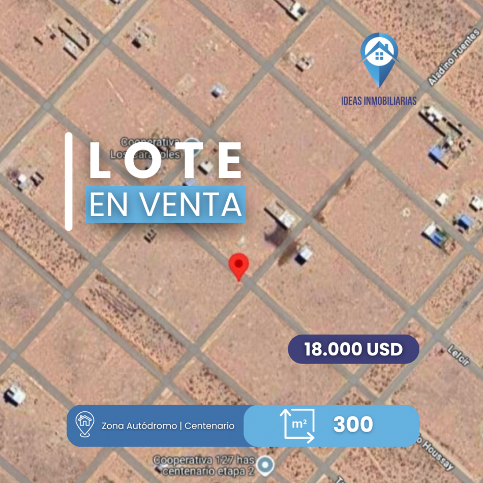 Lote en esquina en Zona Autodromo | Centenario 