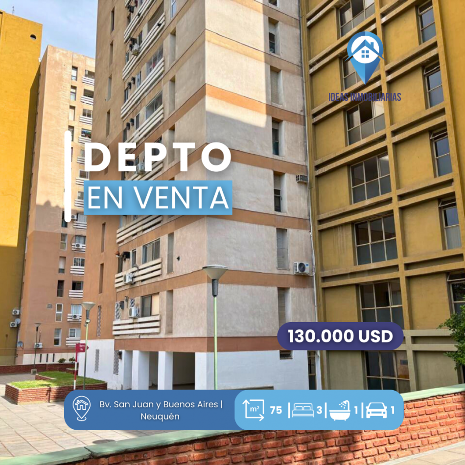 Departamento de 3 Dormitorios en Venta | Ubicacion Centrica y Espacios Amplios