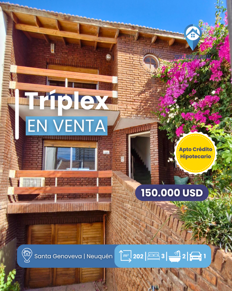 Triplex en B° Santa Genoveva | Apto Credito Hipotecario