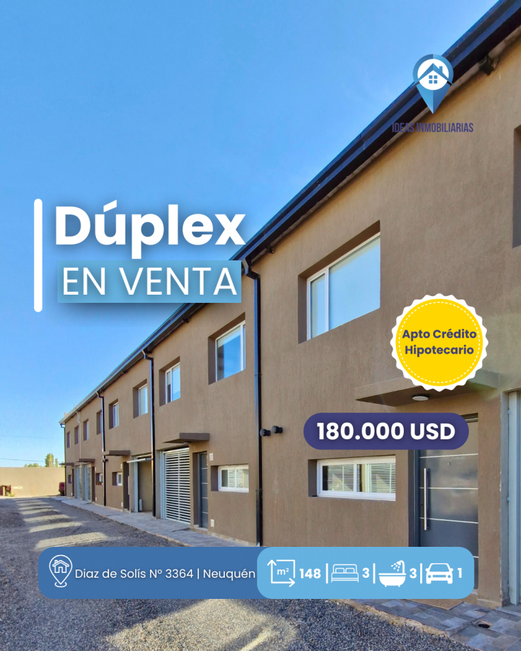 Duplex 3 dormitorios | Barrio Dos Rios