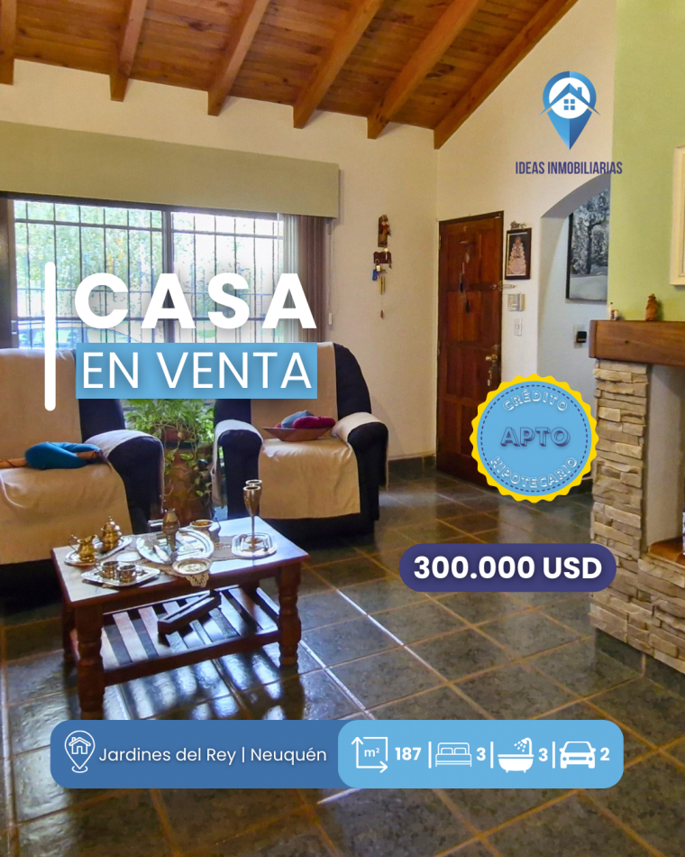 Casa en Venta | Jardines del Rey | Apta Credito Hipotecario