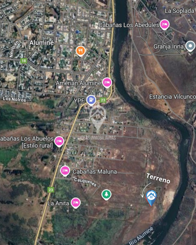 Lote en venta | A orillas del Rio Alumine