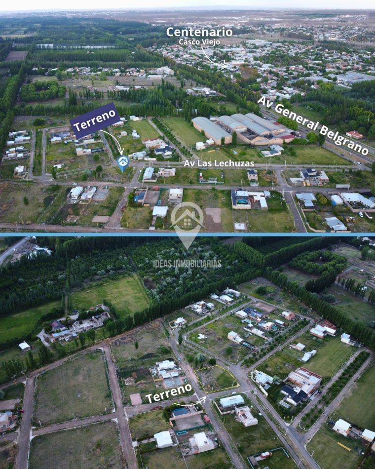 Lote en esquina | Loteo Acacias | Centenario 