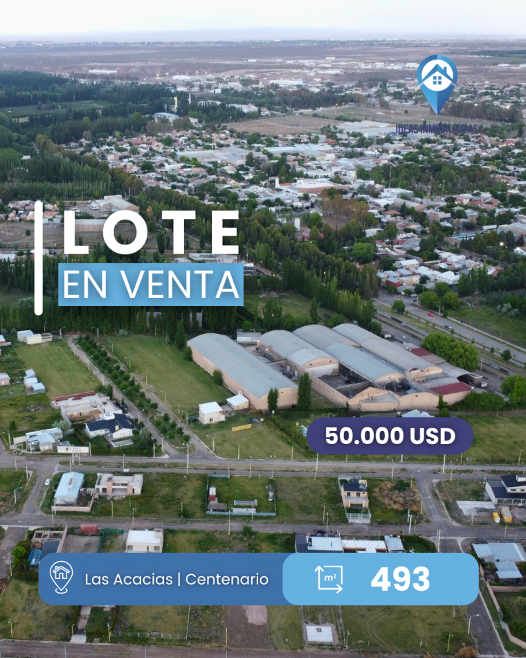 Lote en esquina | Loteo Acacias | Centenario 