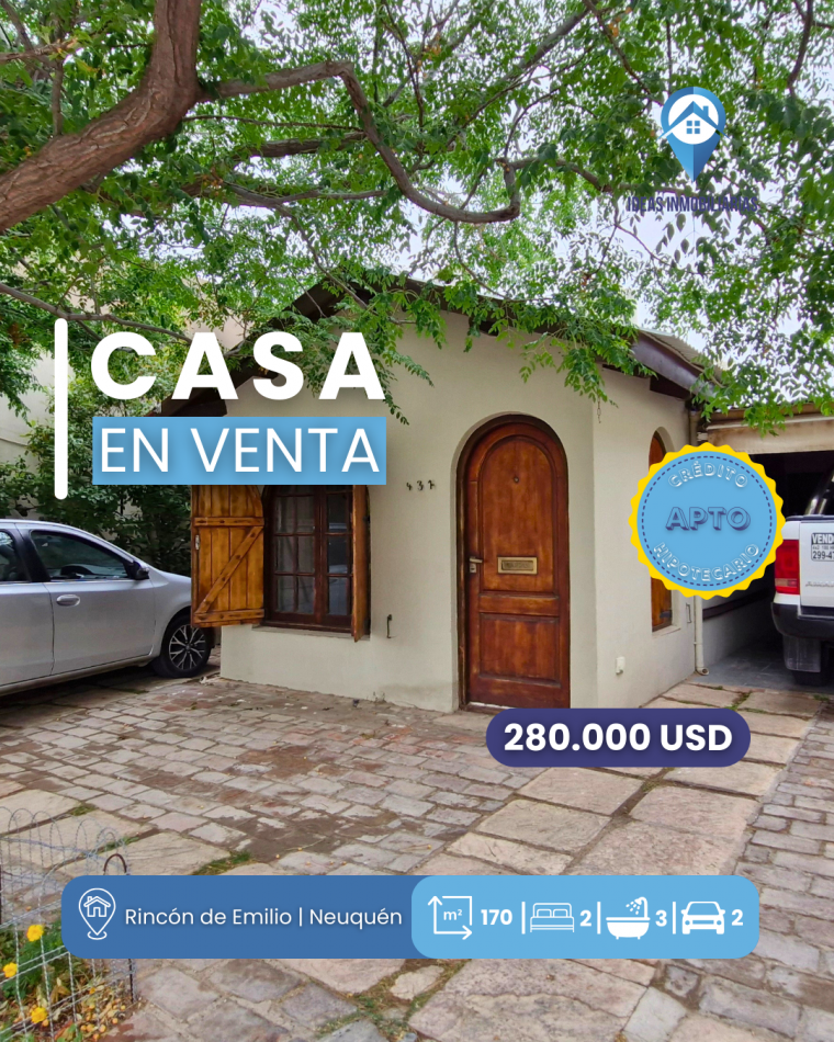 Casa en una planta | Rincon de Emilio | Ciudad de Neuquen 
