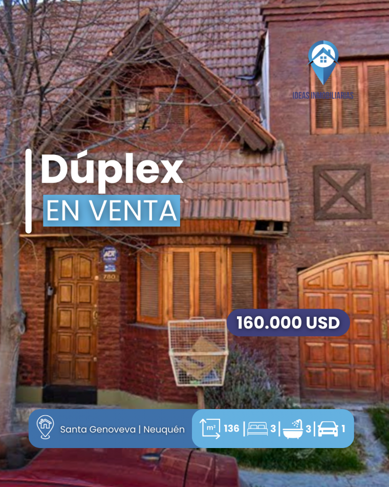 Duplex 3 Dormitorios | Santa Genoveva | Neuquen  