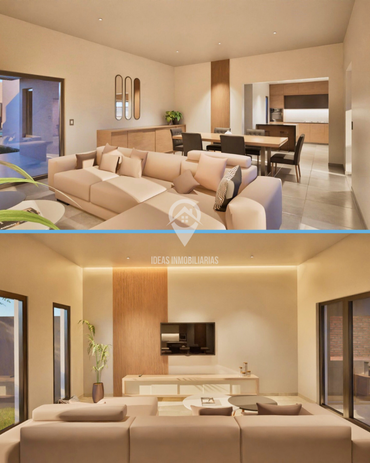 Casa en pozo de 3 dormitorios en Plottier 